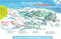 Joux Plane Nordic Pist Map