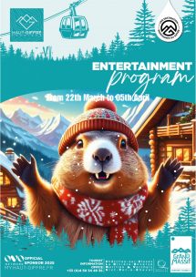 Entertainment from the 22th of march to the 5th of april