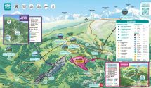 Mountain bike map of the Grand Massif