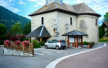 Guided tour of the baroque church of La Rivière-Enverse, in French