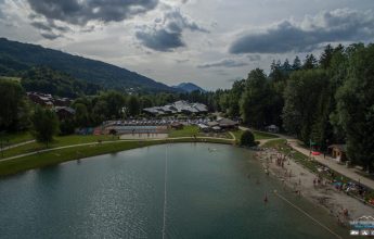 The Lac Bleu outdoor activities area