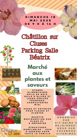 Plants and flavors market_Châtillon-sur-Cluses