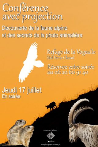 Conference and screening at the Vogealle refuge_Sixt-Fer-à-Cheval