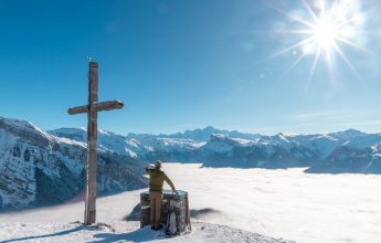 Snowshoe itinerary: La Bourgeoise from the chalet at Joux Plane