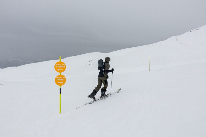 Ski touring route up Les Lindars_Flaine