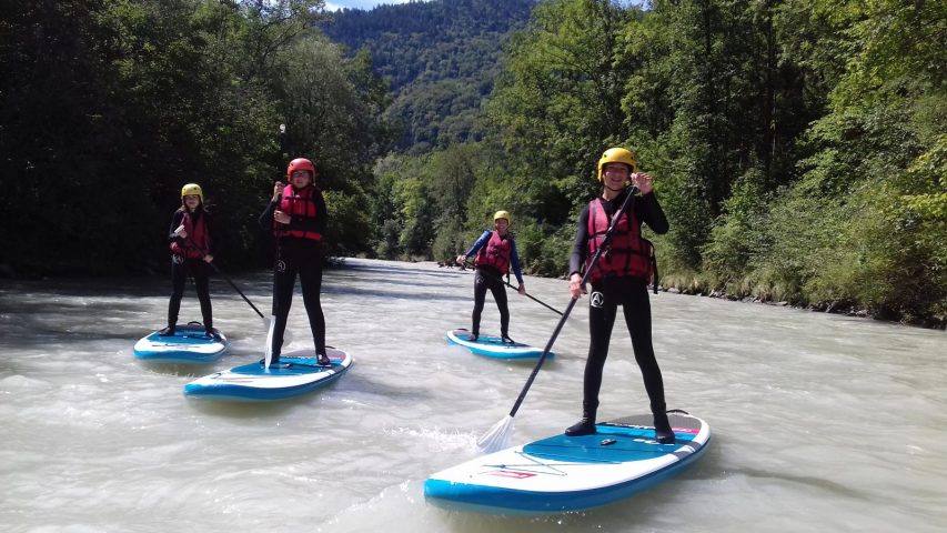 Supervised Stand-Up Paddle Outing – Lake and Arve descent_Samoëns