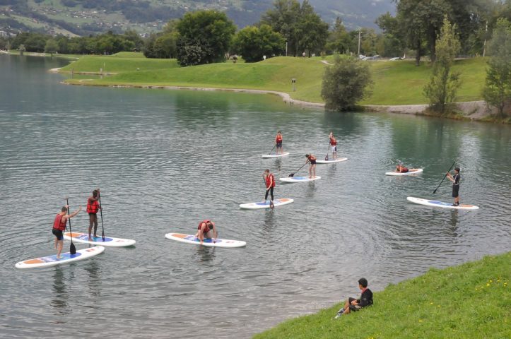 Supervised Stand-Up Paddle Outing – Lake and Arve descent_Samoëns