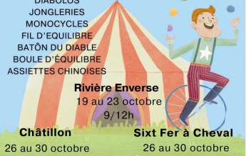 stage/séance de cirque : Sixt-Fer-à-Cheval