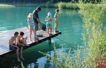 Trout fishing on Lac Bleu