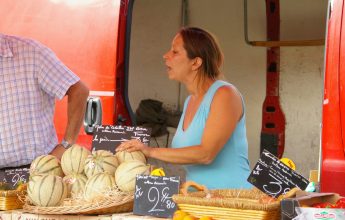 Local market in Verchaix