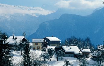 The village of Chantemerle in winter