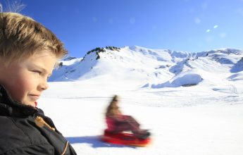 Tobogganing at Joux Plane