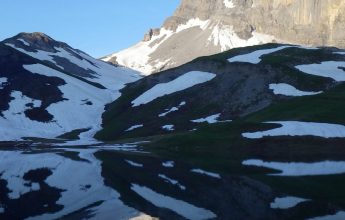 Fishing in Anterne Lake